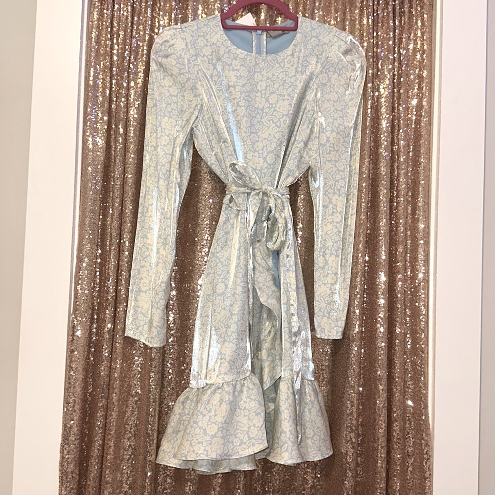 NEVER WORN BLUE LONG SLEEVE DRESS🤍✨